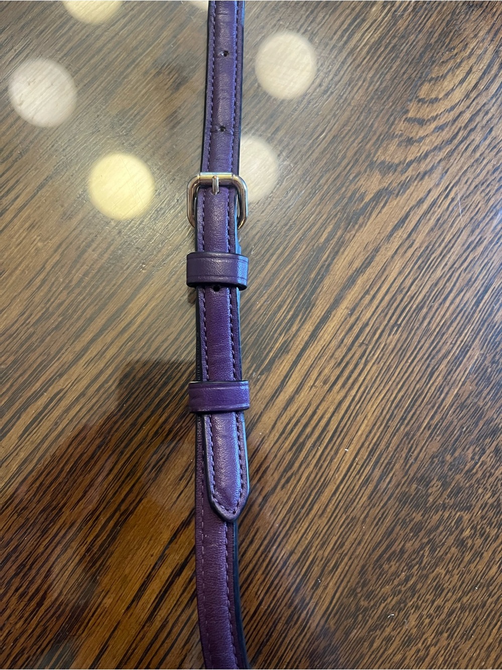 COACH Leather Crossbody/Shoulder Purse Strap in Plum - Picture 3 of 14